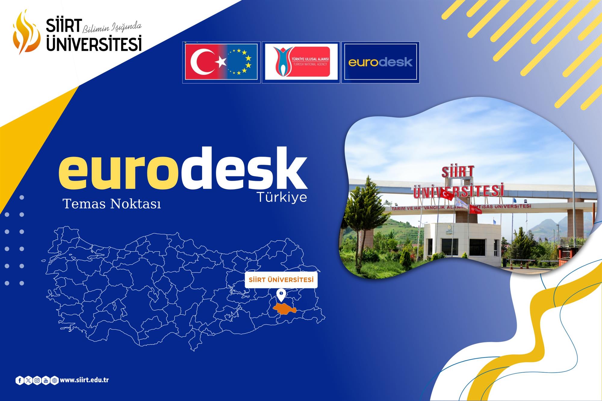 Üniversitemiz EuroDesk Akreditasyonu ile Avrupa Temas Noktası Oldu